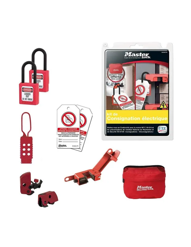 Kit de consignation électrique ELECKIT-FR - Master Lock