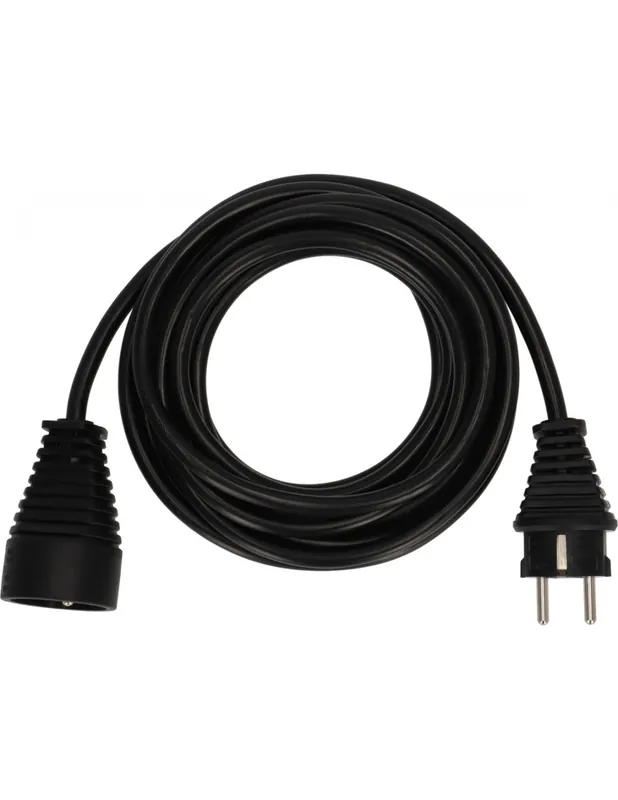 Rallonge électrique 10m H05VV-F 3G1,5 noir 1165461 - Brennenstuhl