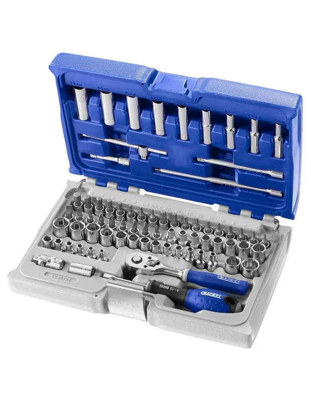 Coffret de douilles 1/4" (73 pièces) E030707 - Expert by facom
