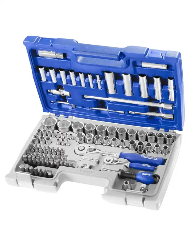 Coffret de douilles 1/4"-1/2" (98 pièces) E034805 - Expert by facom