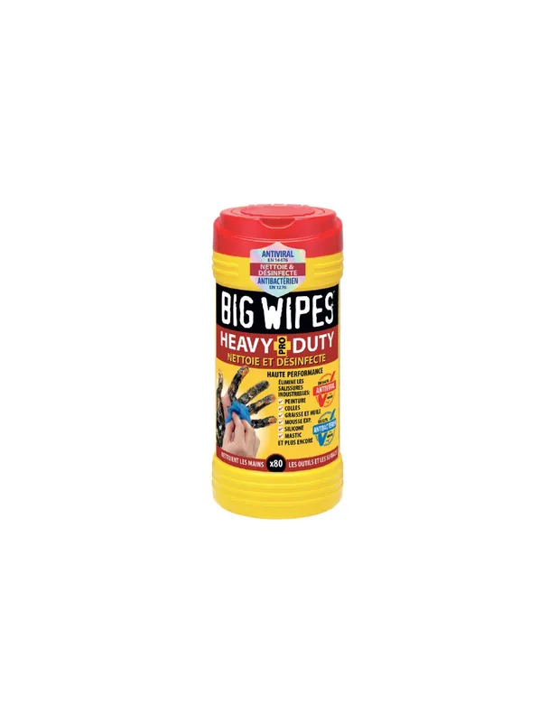 Lingettes nettoyantes haute performance (x80) BIHEA100-ZZ000BT - Big Wipes
