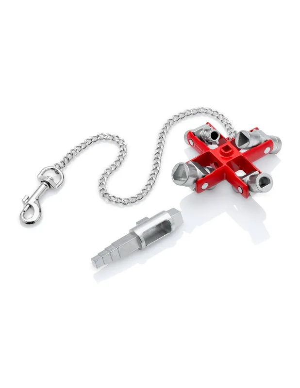 Clé universelle "Construction" pour toutes les armoires et systèmes de fermeture standard 00 11 06 V01 - Knipex