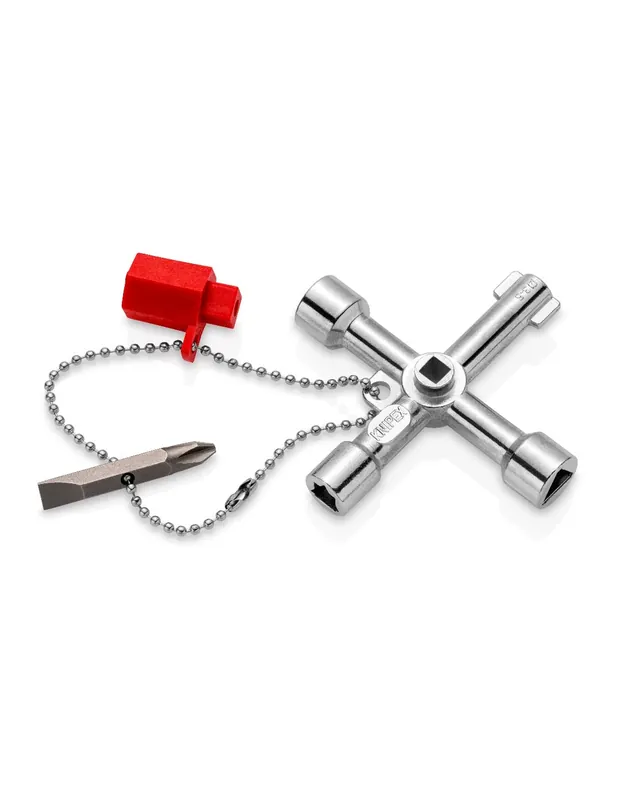Clé universelle pour armoires de commande 76 mm 00 11 03 - Knipex