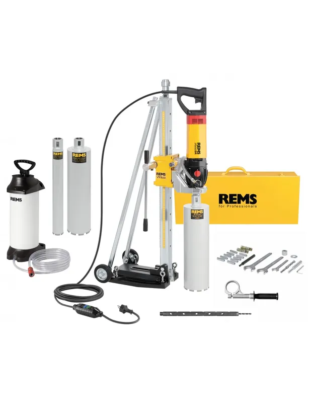 Carotteuse Picus SR UDKB LS Set 52+112+132 Titan + réservoir + guide amorce 183X01 R220 - Rems