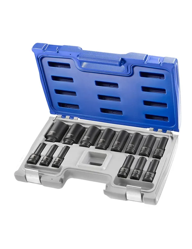 Coffret de douilles longues impact 1/2" (14 pièces) E041602 - Expert by Facom