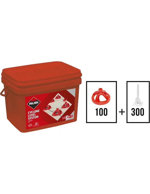 Kit système de nivellement 3 mm CYCLONE 35965 - Rubi