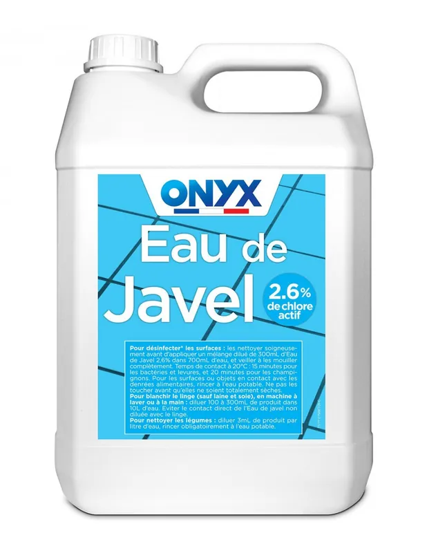 Eau de Javel 2,6% (Bidon de 5 Litres) I72050503 - Onyx