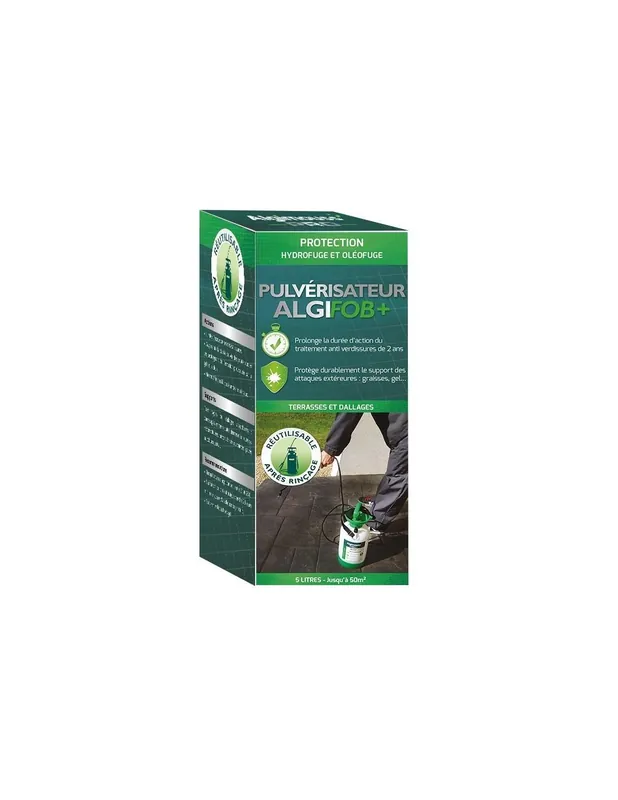 Hydrofuge terrasse ALGIFOB+ avec pulvérisateur (5 litres) 048007 - Algimouss