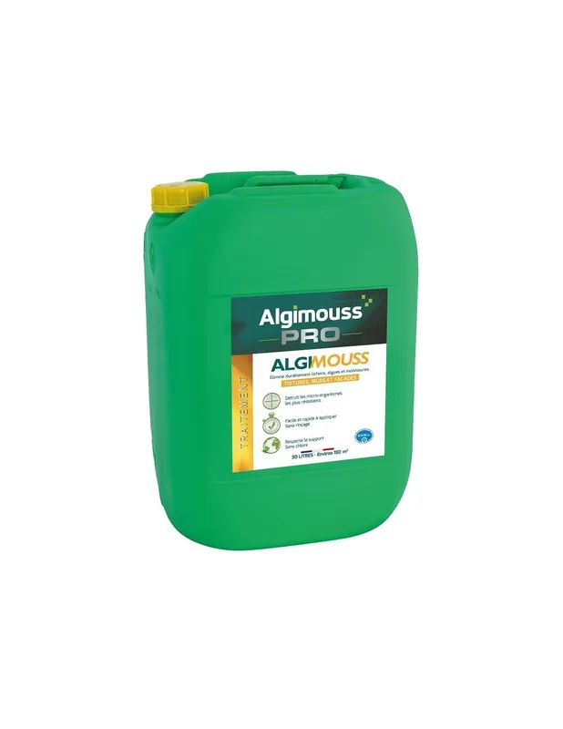 Traitement Toiture Mur et Façade ALGIMOUSS (Bidon 30 litres) 001004 - Algimouss