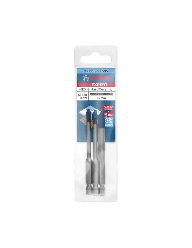 Coffret de 3 forets EXPERT HEX-9 Hard Ceramic 2608900595 - Bosch