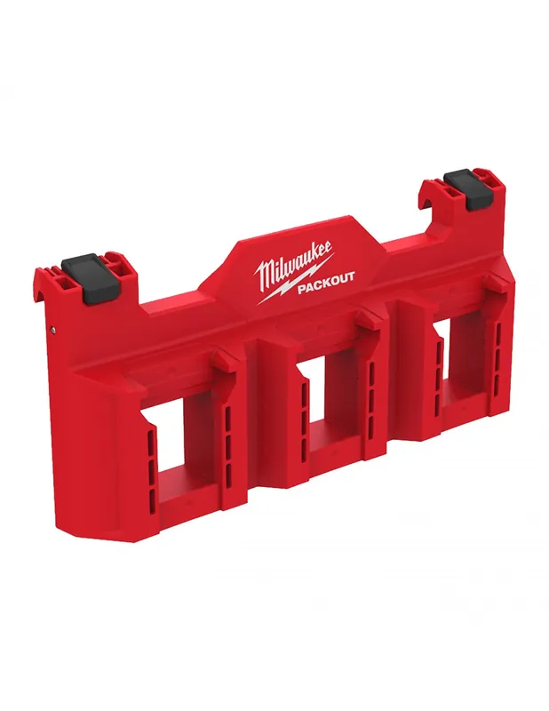 Porte-outils latéral batterie M18 pour caisse PACKOUT 4932498645 - Milwaukee
