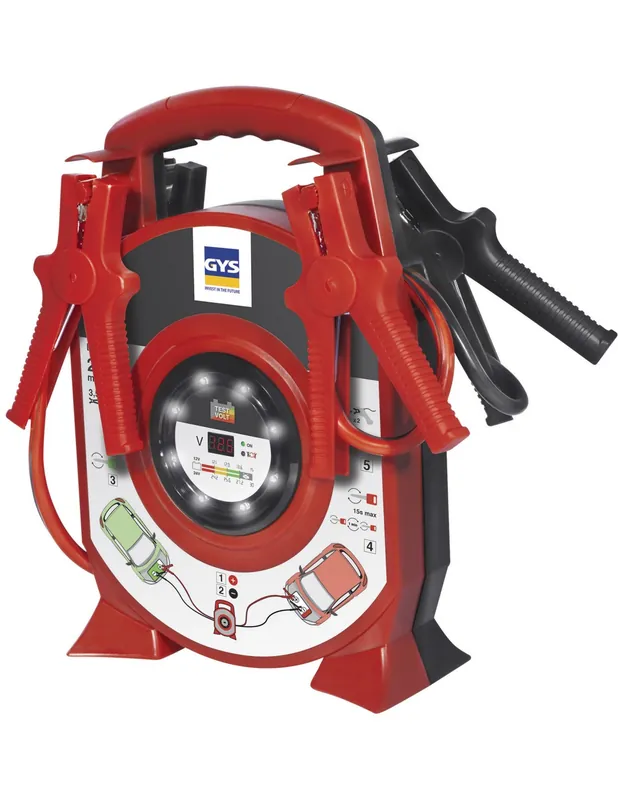 Câbles de démarrage sur enrouleur 350 A 2x3,5 m / 25 mm² 027695 - Gys