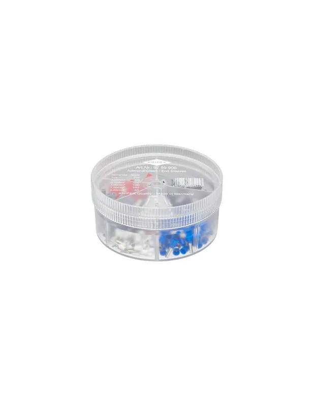 Boite d‘assortiment d‘embouts isolés 50 x 0,50/2,5mm² - 100 x 0,75/1/1,5² 97 99 906 - Knipex