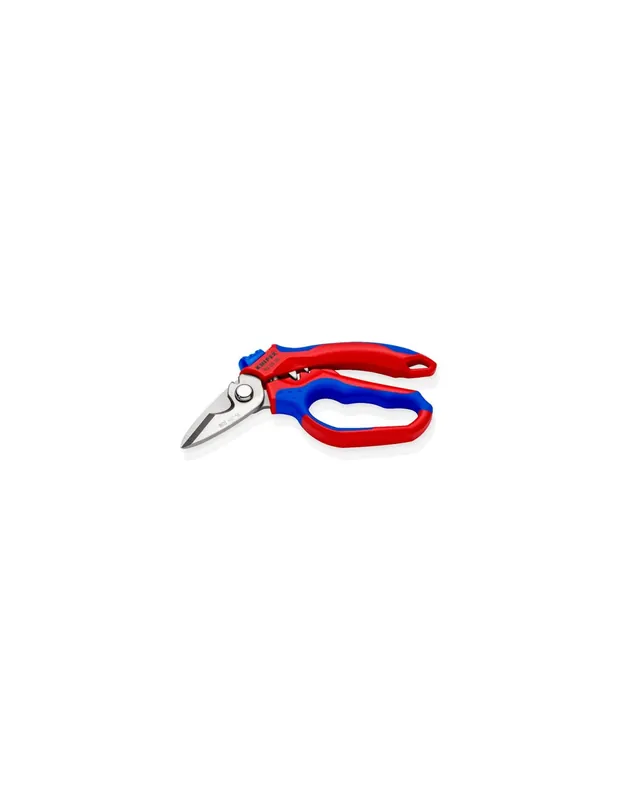 Ciseaux d‘électricien coudés 160 mm avec Fonction sertissage d‘embouts 95 05 20 SB - Knipex