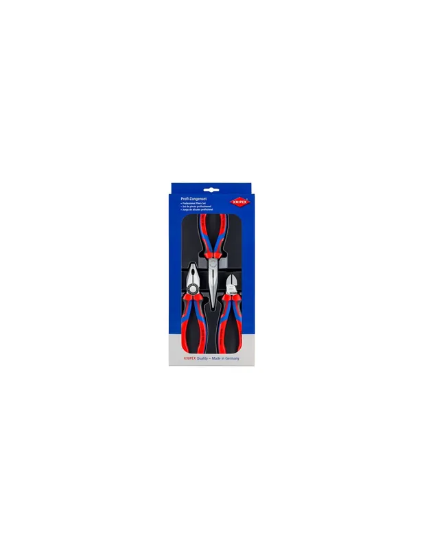 Lot de 3 pinces "Essentielles" bi-matière 00 20 11 - Knipex