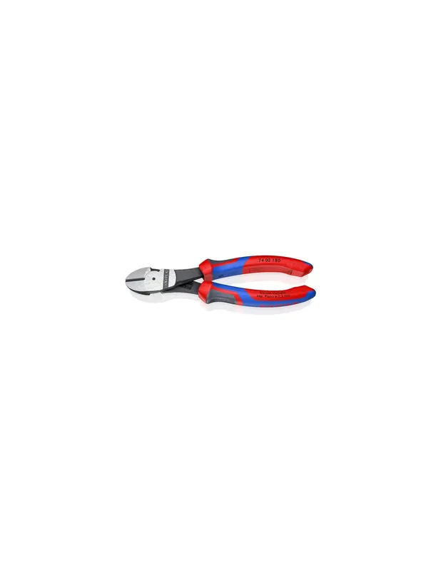 Pince coupante de côté forte démultiplication 180 mm 74 02 180 - Knipex