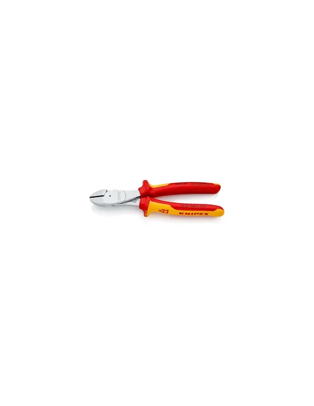 Pince coupante forte démultiplication 200 mm Bi-matière Isolée 1000V 74 06 200 - Knipex