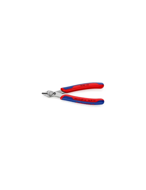 Pince coupante Super Knips 125 mm avec ressort Bi-matière 78 03 125 - Knipex