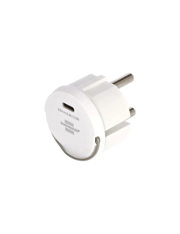 Chargeur USB Type C 12W avec anneau de retrait 1508110010 - Brennenstuhl