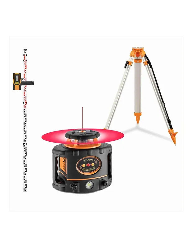 Laser rotatif simple pente FL 300HV-G EasyGRADE Cellule FR 50 + Trépied FS20 + Mire TN 14 214055-S01 - Geo Fennel