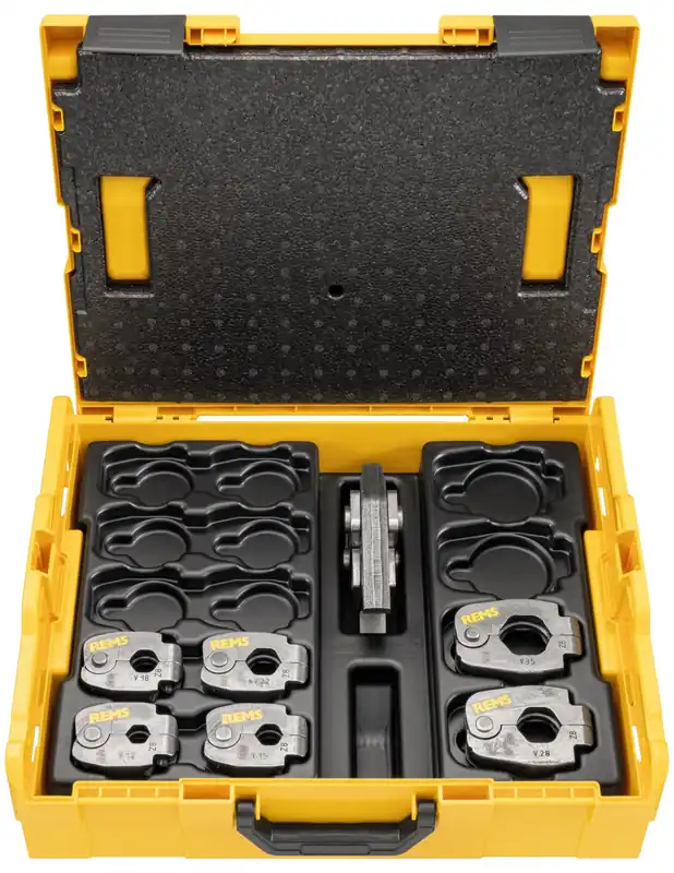 Coffret pinces à sertir Profil V 12+15+18+22+28+35 Z8 L-Boxx 574629 R -Rems