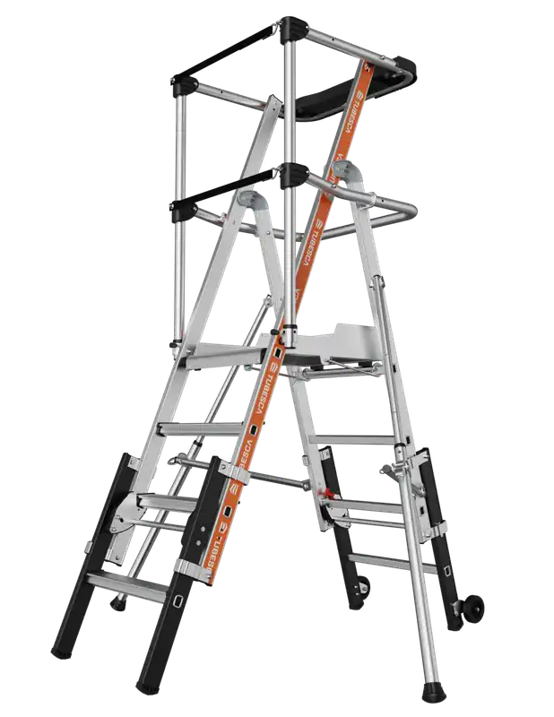 Plateforme Raptorscopic 3-4 marches Garde-corps à sangles 02274200 - Tubesca - Comabi