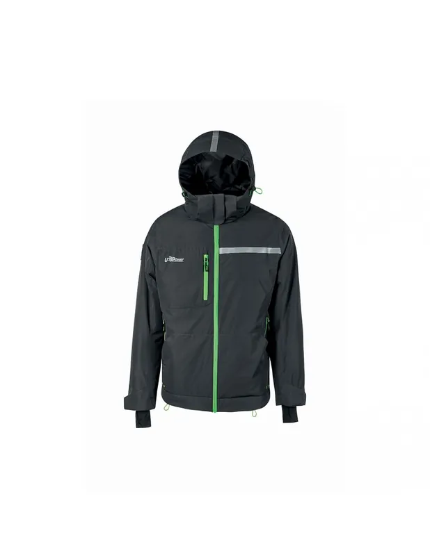 Veste de travail hiver matelassée Gris/Vert WINK WFU255RL - U-Power