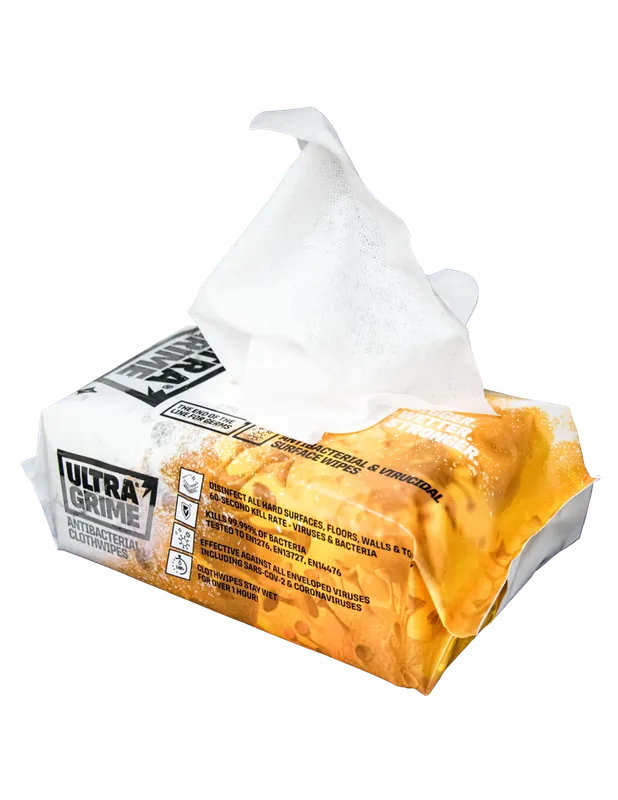 Lingettes Antibactériennes XXL (paquet de 100) FR5920 - UltraGrime Pro