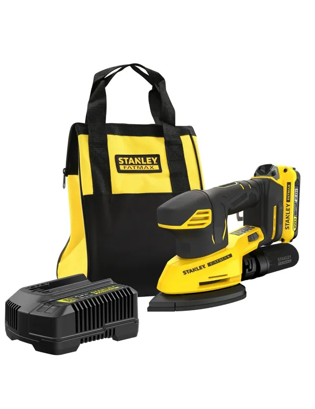 Ponceuse de finition V20 18V + 1 batterie 2Ah SFMCW221D1S-QW - Stanley