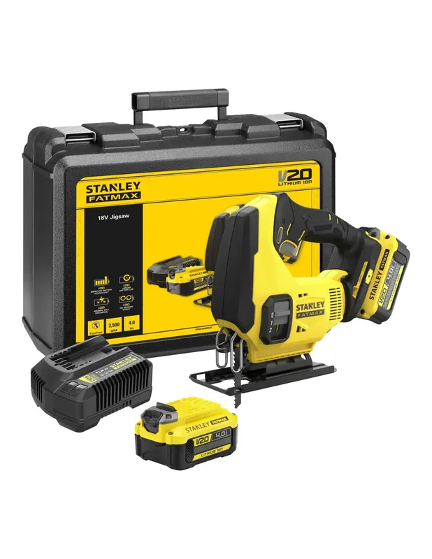 Scie sauteuse V20 18V + 2 batteries 4Ah SFMCS600M2K-QW - Stanley