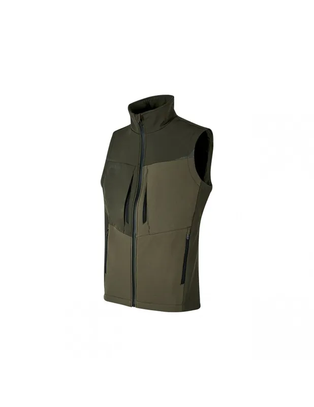 Gilet de travail softshell hydrofuge Dark Green BRIO WFU341BB - Upower