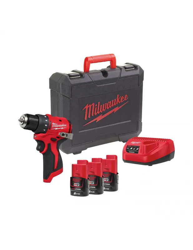 Perceuse-visseuse compacte 10 mm 12V 2Ah M12 BLDDRC-203C 4933499685 - Milwaukee
