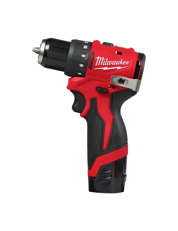Perceuse-visseuse compacte 10 mm 12V 2Ah M12 BLDDRC-202C 4933499686 - Milwaukee