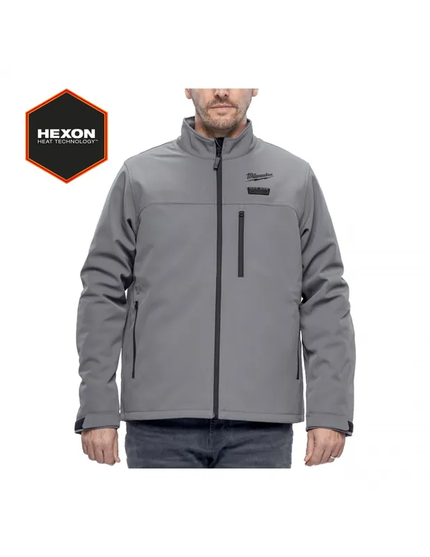 Veste chauffante grise HEXON M12 HJGR6-0 49324938** - Milwaukee