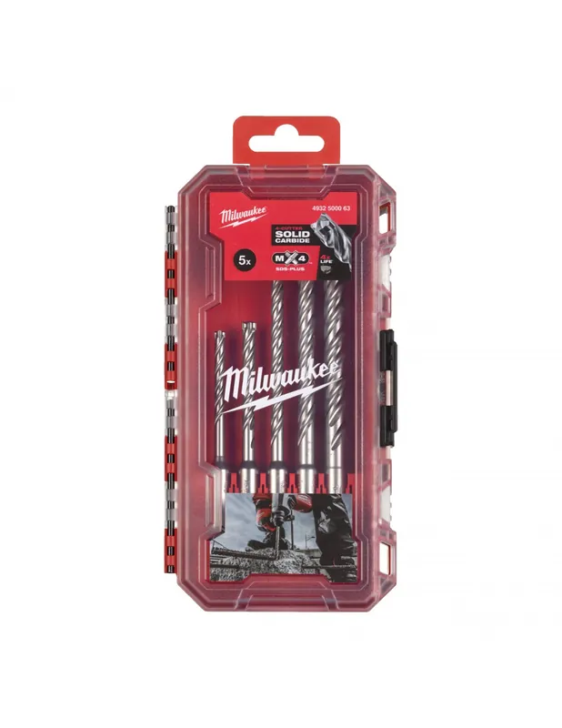 Coffret de 5 forets MX4 SDS+ 4932500063 - Milwaukee