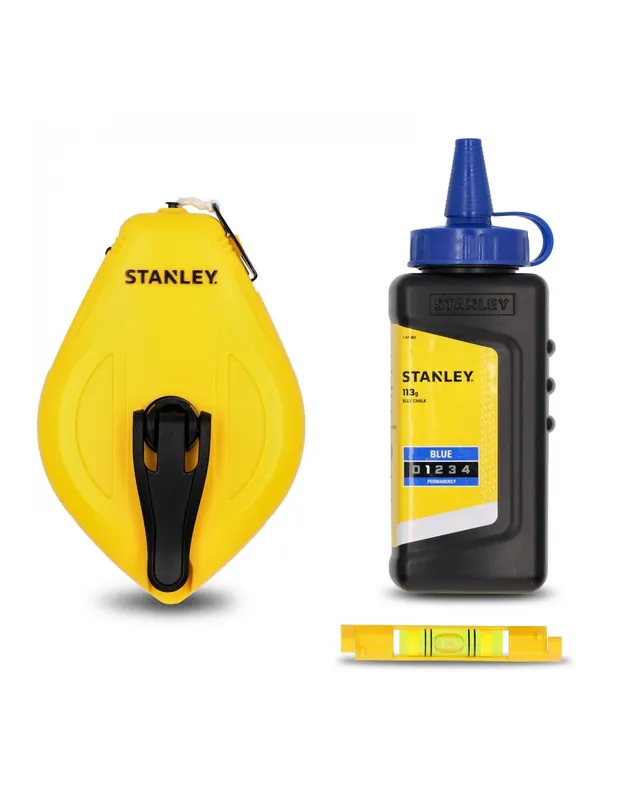 Kit Cordeau Traceur 30m poudre bleu STHT47113-0 - Stanley