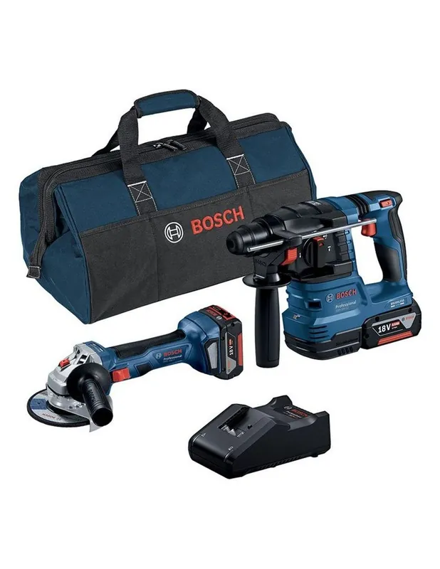 Pack 2 outils 18V 4Ah Perforateur GBH 18V-22 + Meuleuse GWS 18V-7 0615A50037 - Bosch