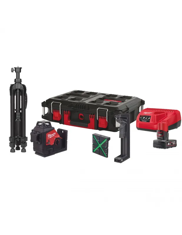 Mini kit laser vert 3 lignes 360° 12V 4Ah M12 3PLSKIT-401P 4933499379 - Milwaukee