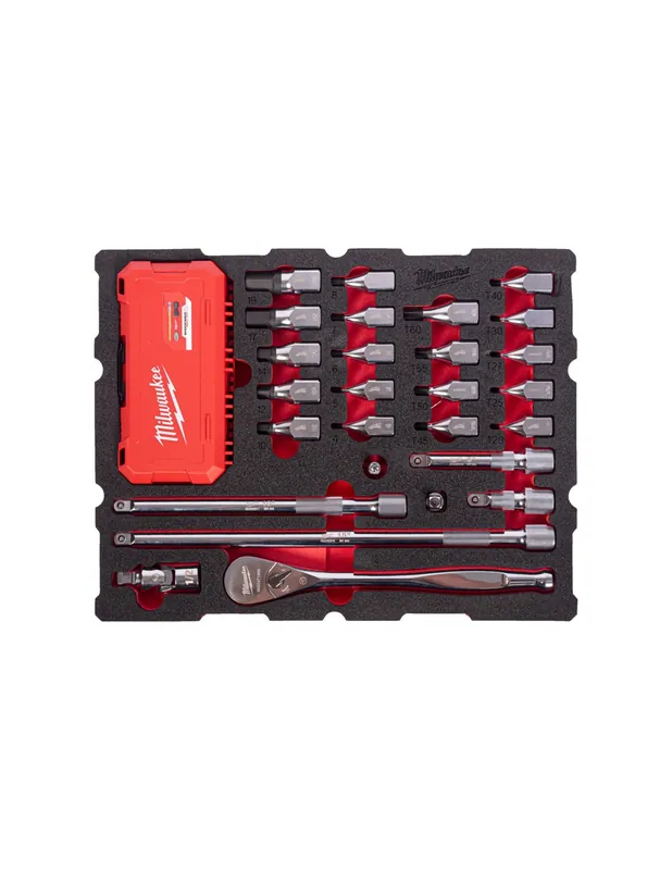 Module servante Cliquet & Douilles / Embouts 1/2" 67 piéces PACKOUT 4932501870 - Milwaukee