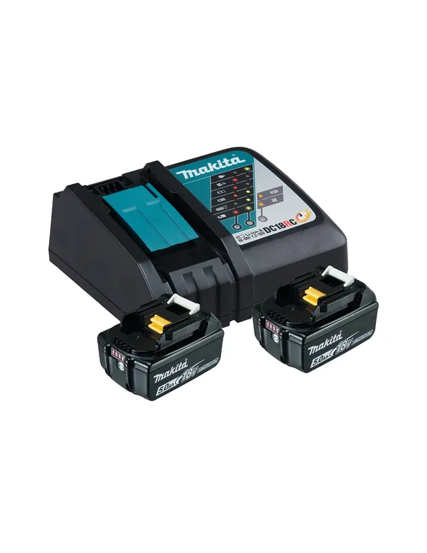 Pack Énergie 18V 5Ah Li-Ion (2 batteries + 1 chargeur) 197570-9 - Makita