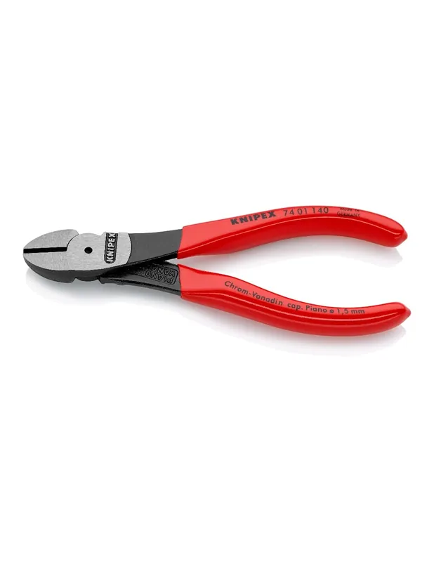 Pince coupante de côté à forte démultiplication 140 mm 74 01 140 - Knipex