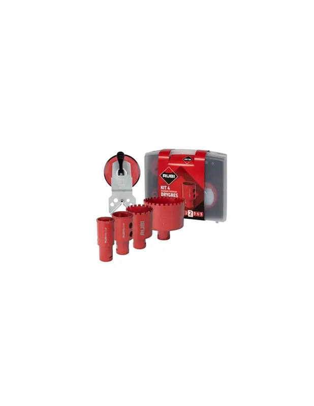 Kit 4 Trépans diamantés DRYGRES PREMIUM 51931 - Rubi