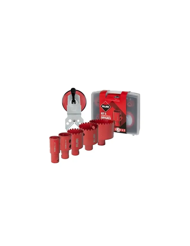 Kit 5 Trépans diamantés DRYGRES PREMIUM 51937 - Rubi