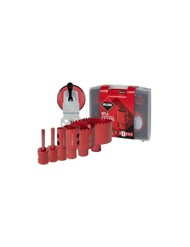 Kit 6 Trépans diamantés DRYGRES PREMIUM 51929 - Rubi