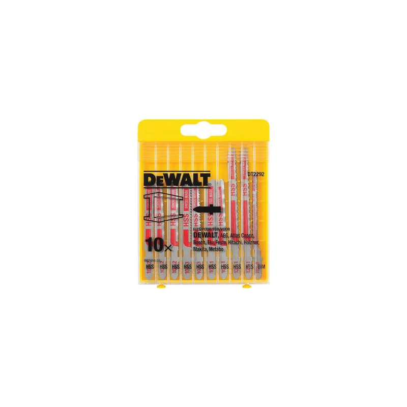 DeWalt Coffret de 10 lames métal pour scie sauteuse (DT2292-QZ)