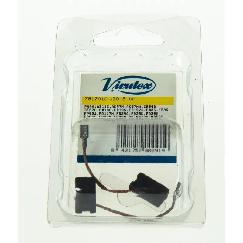 Virutex Jeu de 2 Balais, Charbons 7917010