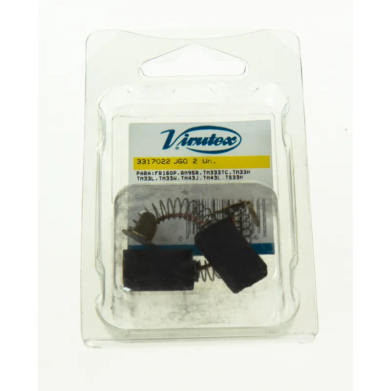 Virutex Jeu de 2 Balais, Charbons 3317022