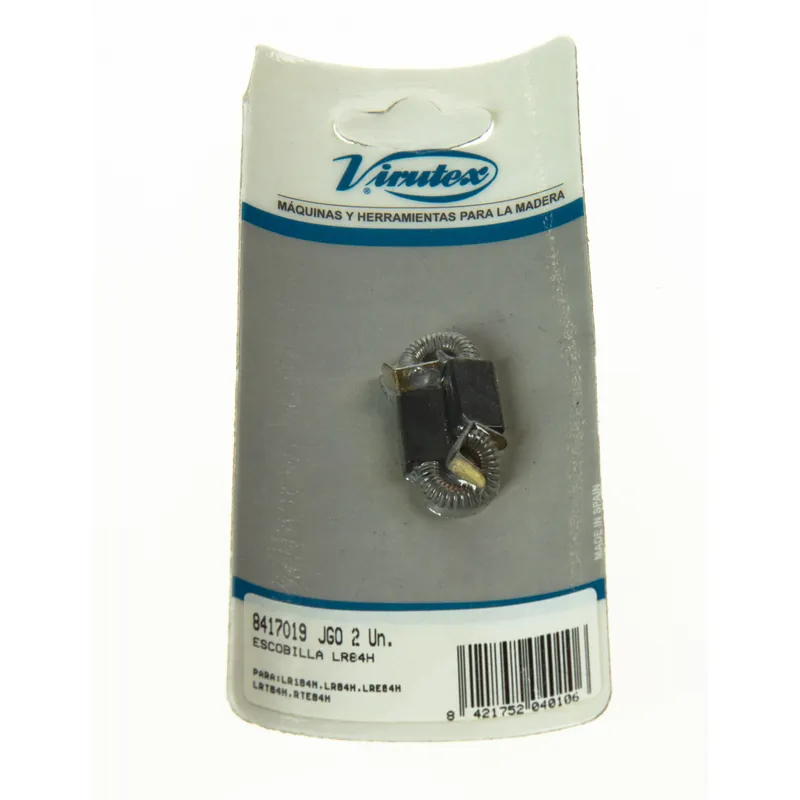 Virutex Jeu de 2 Balais, Charbons 8417019