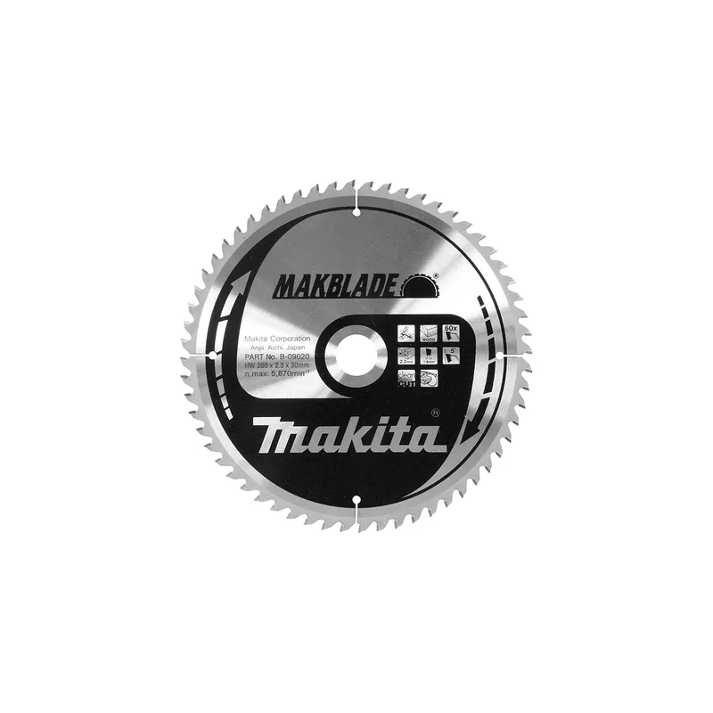 Makita Lames ø305-30-40 Carbure "Makblade" Bois B-32786