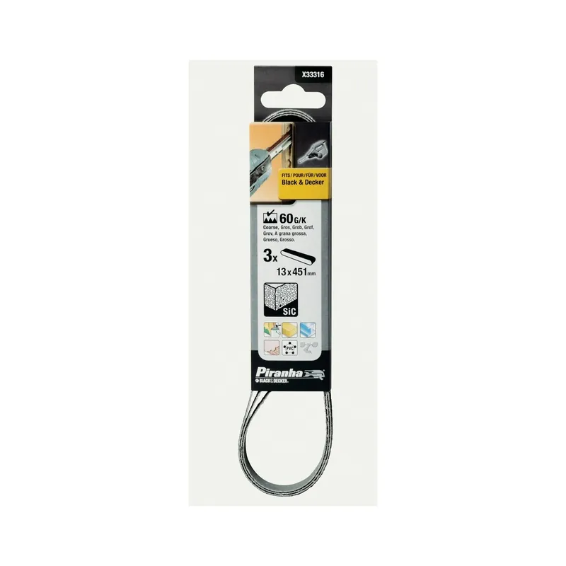 Piranha X3 Bandes 13x451mm Abrasives Powerfile pour ponceuse